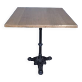 Bistro table(s) 60/60cm solid wood top pedestal table
