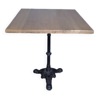 Table(s) bistrot 60/60cm plateau bois massif gueridon