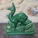 3 Sculpture Lama Charles Lemanceau Faience ST Clément France Art Déco 1930