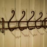 Curved beech wall coat rack published by Thonet, 1930s.