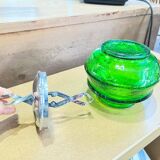 Glass sugar bowl with lid