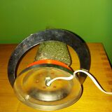 Vintage metal and glass lamp