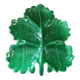 Vintage green leaf slip dish