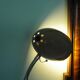 FLOOR lamp design COREP, lacquered steel taupe color, reclining