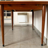 Table scandinave en teck des années 60 extensible