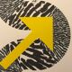 Lithographie originale signée Kumi Sugai S flèche jaune 1990