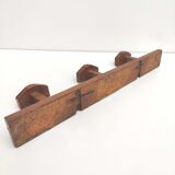 Coat rack 3 hexagonal hooks 40s