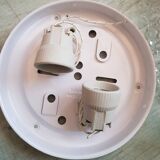 Applique vintage metal et verre made in spain