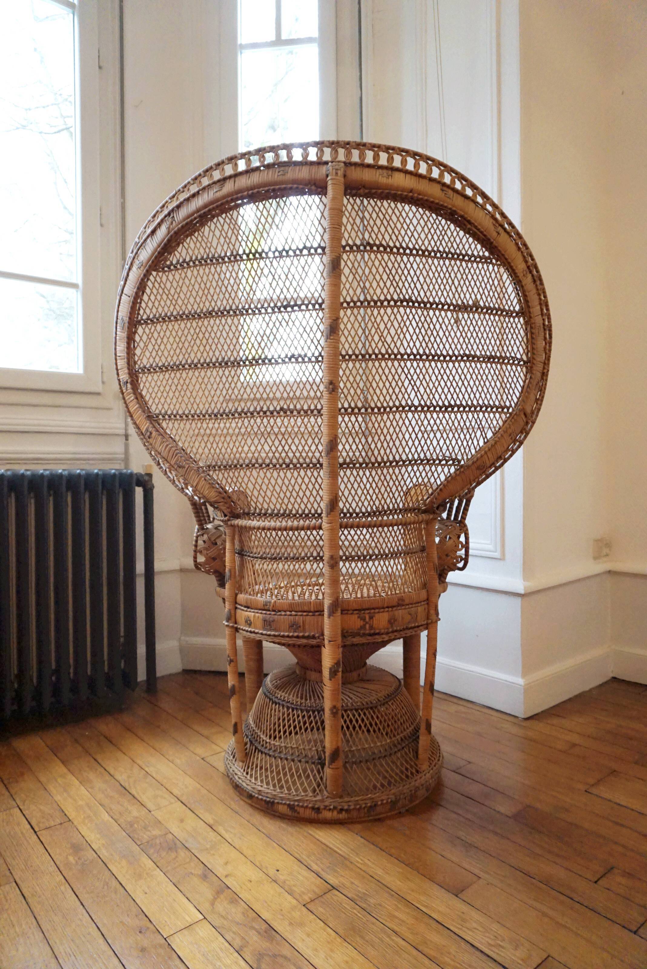 Rattan emmanuelle armchair