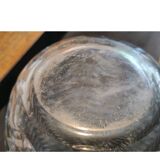 Large 1980s Lamp with Crystal Base/Vase/Handcrafted Lampshade - Unique Piece