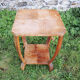 Old art deco style wooden pedestal table