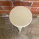 Sellette ancienne tripode art déco bois blanc vintage
