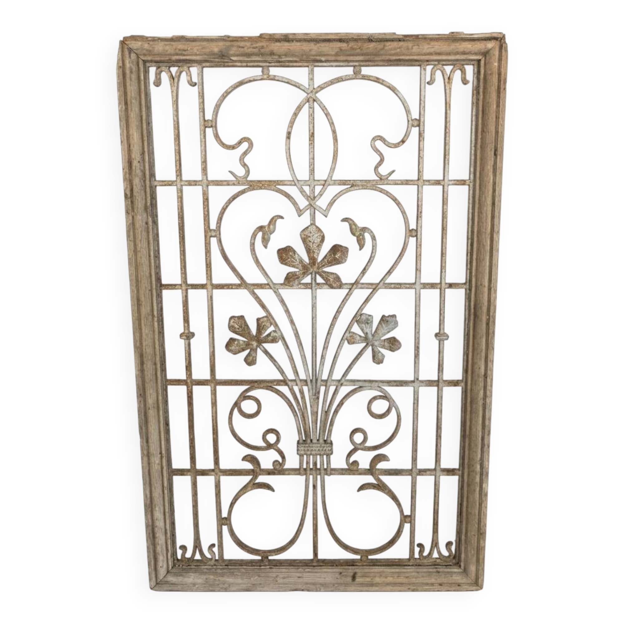 Art Nouveau cast iron grille from the 1900s.