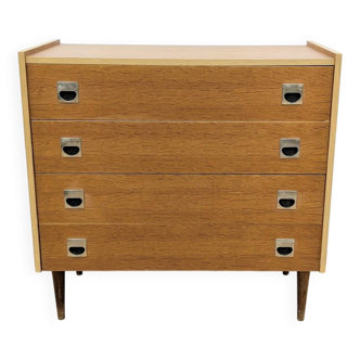 Vintage chest of drawers with spindle legs