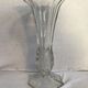 Pair of antique Art Deco style vases in moulded glass and vintage decoration