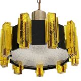 Acrylic pendant light/chandelier by Claus Bolby for CEBO Industri. Denmark 1960s