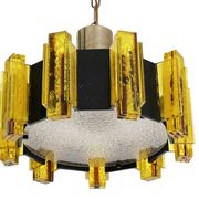 Acrylic pendant light/chandelier by Claus Bolby for CEBO Industri. Denmark 1960s