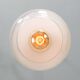 Vintage Italian Chrome and Glass Pendant Lamp