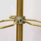 1950s coat rack in brass, metal and cast iron