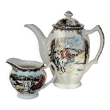 Coffee maker and milk jug