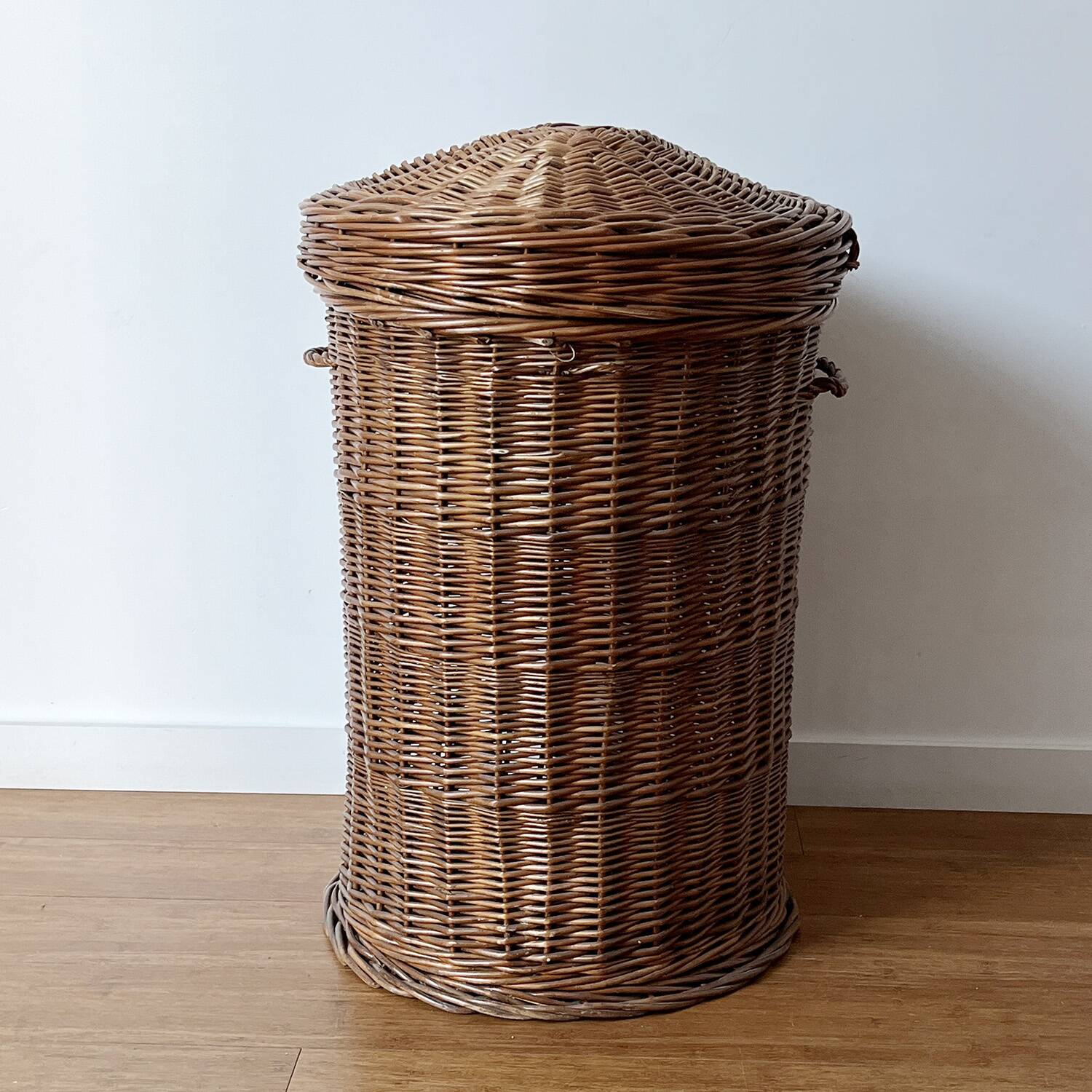 Rattan laundry basket