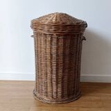 Rattan laundry basket