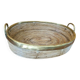 Corbeille, plateau, centre de table en rotin