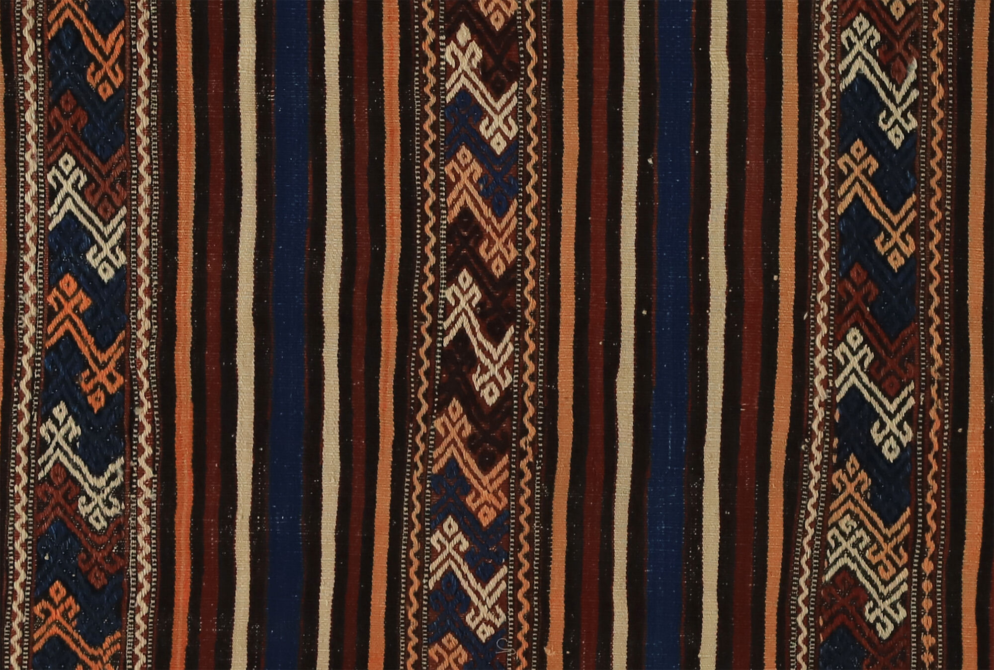 Anatolian handmade kilim rug 187 cm x 142 cm