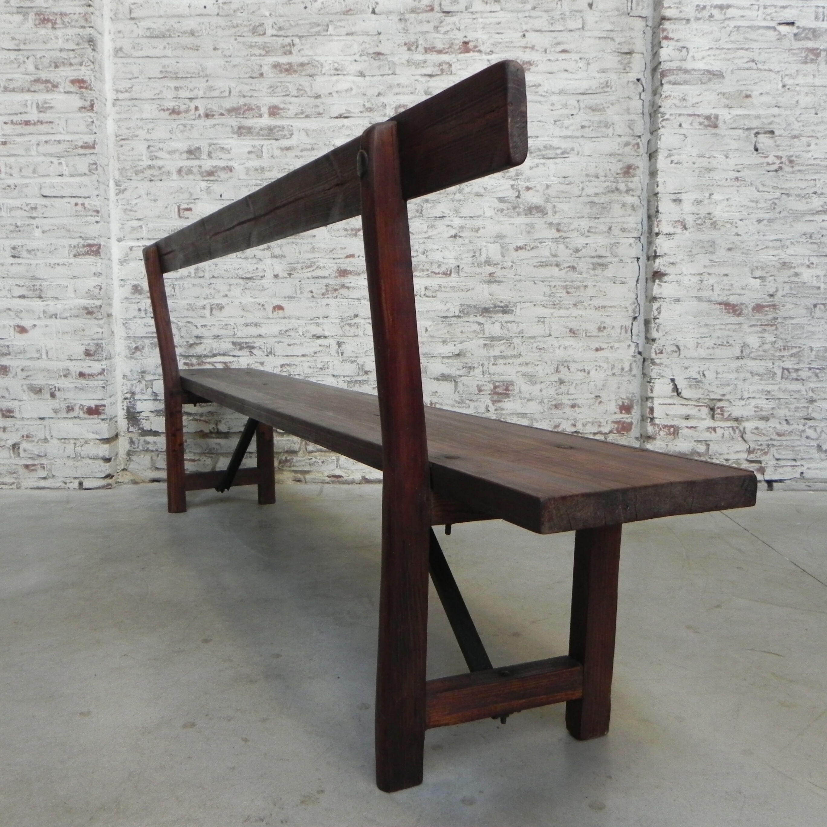 Wooden bench 225 cm