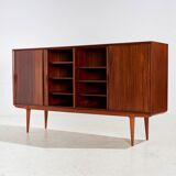 Model 19 teak highboard by gunni omann for omann jun møbelfabrik (mk10397)