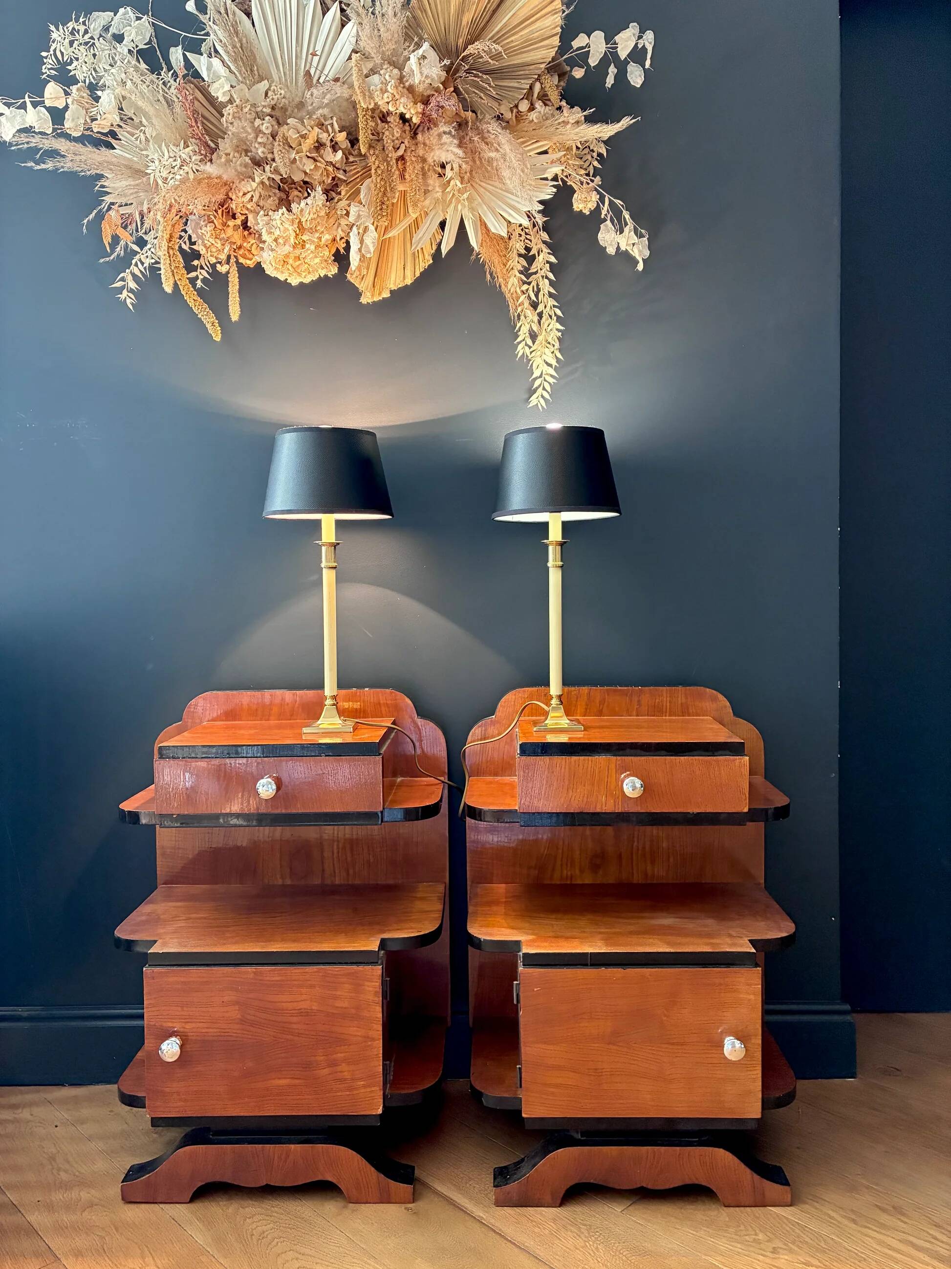 Pair of "neoclassical" lamps - 1970.