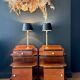 Pair of "neoclassical" lamps - 1970.