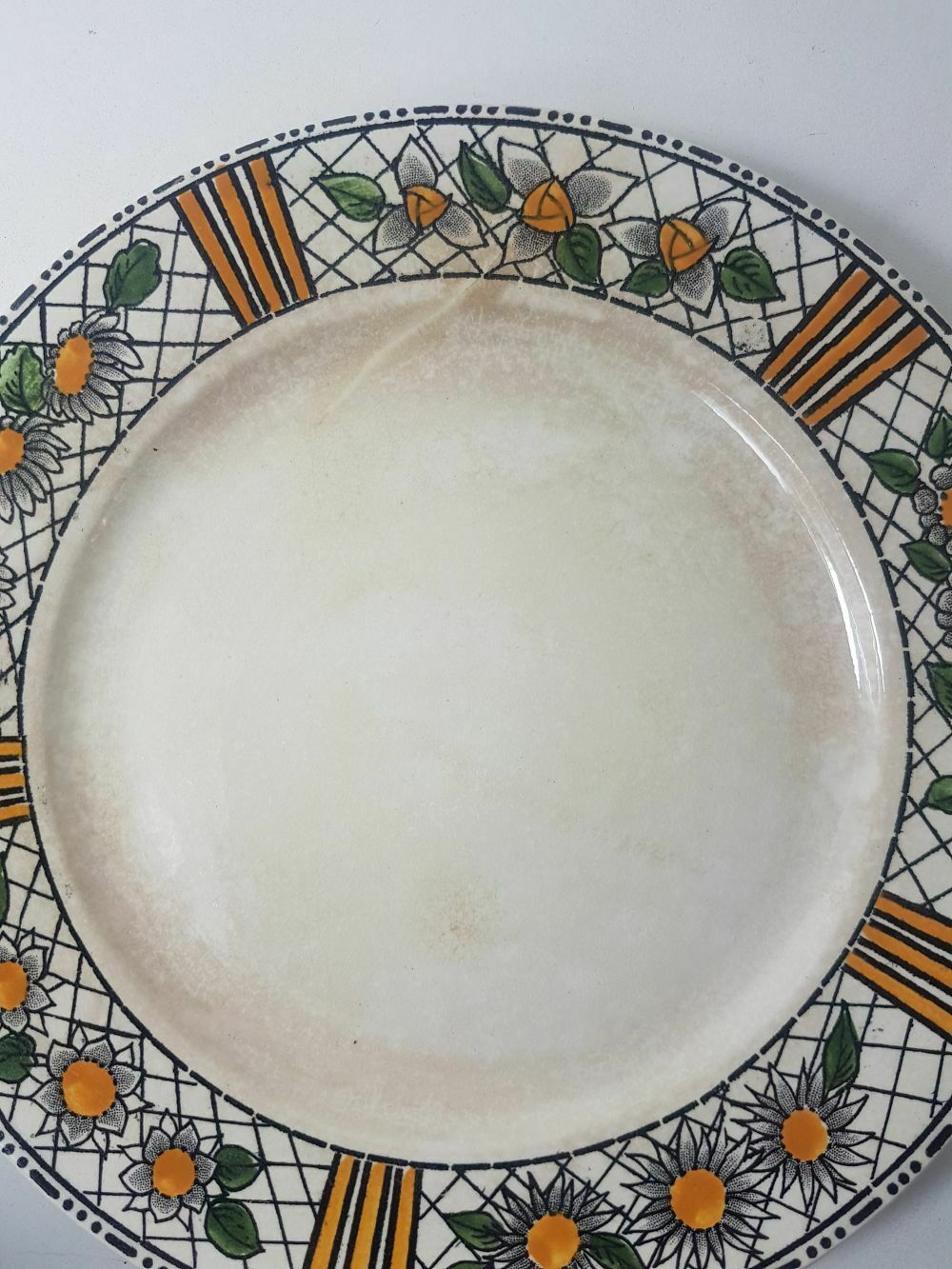 Set of 6 dessert plates in earthenware HBCM model Elisabeth