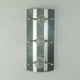 Kinkeldey mid century SCONCE crystal glass and chrome 6 glass prisms 1960s