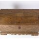 Oak coffin with carvings from around the year 1760s