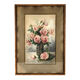Watercolor "Bouquet of roses", framed and signed