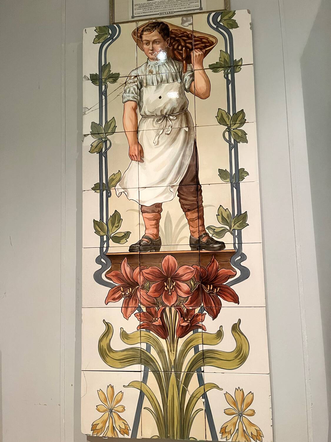 Villeroy and Boch vintage butcher tile fresco