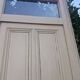 Haussmannian door 72.7x221cm with an old glazed transom frame chassis.