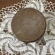 Brown stoneware tealight holder with handle