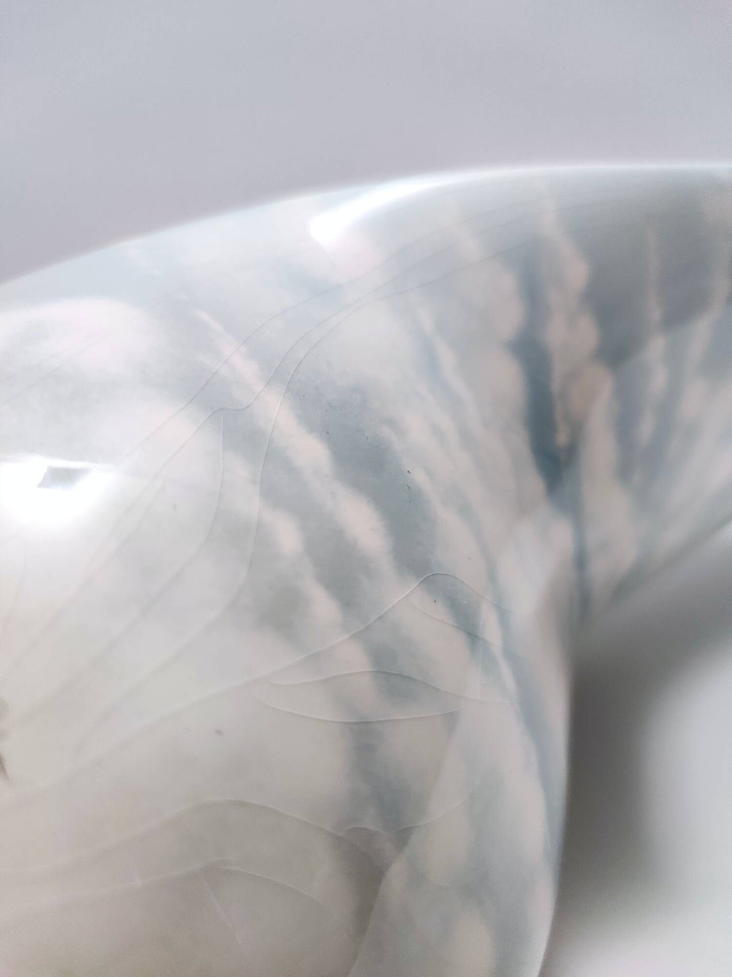 Lacquered and Airbrushed Ceramic Centerpiece /Vase Model Nr 182/2 by Vibi, Italy