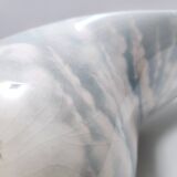 Lacquered and Airbrushed Ceramic Centerpiece /Vase Model Nr 182/2 by Vibi, Italy