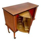Vintage rotating bar cabinet