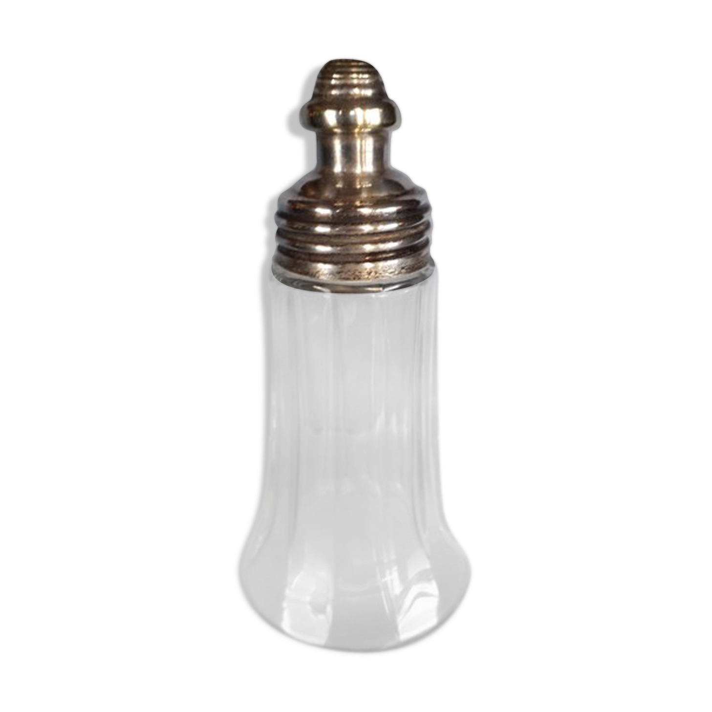 Sugar-washer - The perfect - glass and silver metal 1950