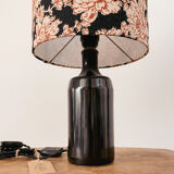 Lampe grès et lin