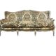 Vintage grey beige baroque armchair/sofa/lounge.