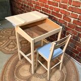 School desk and chair