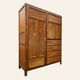 Ancienne armoire scolaire, grand vestiaire Art Déco