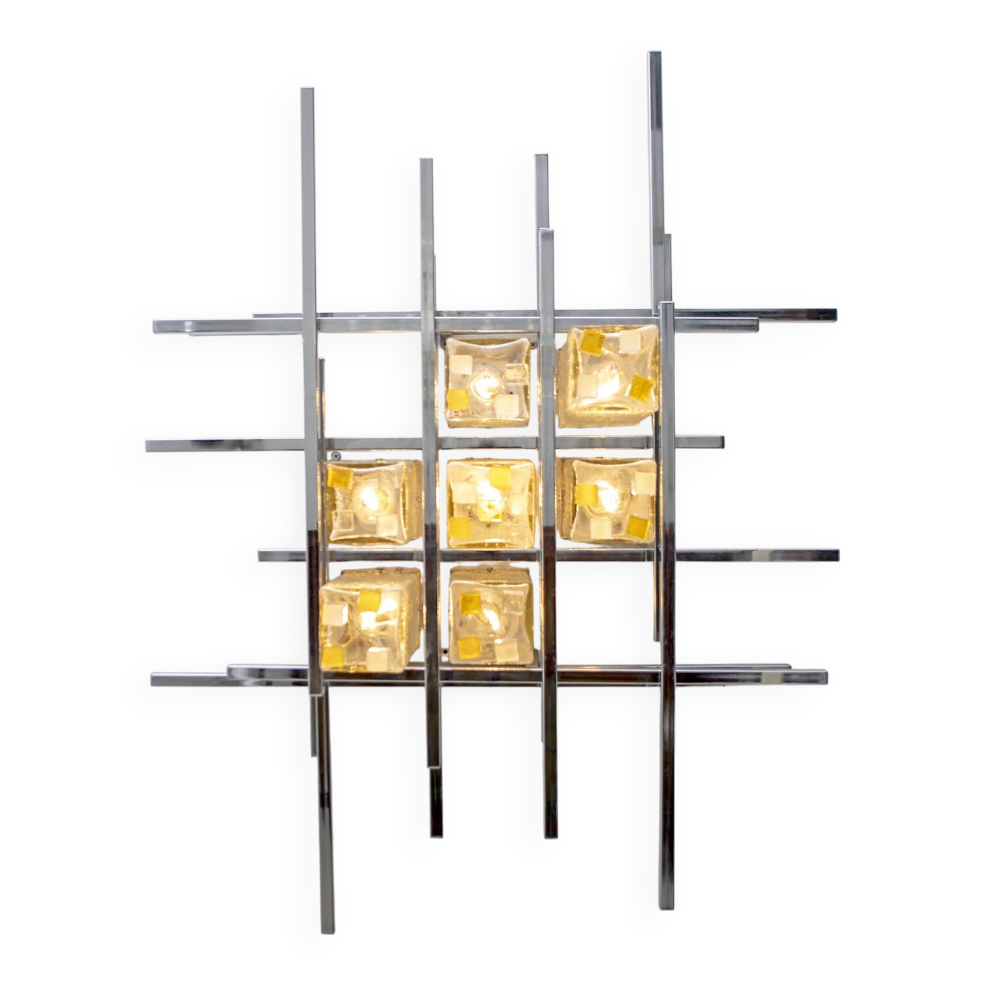 Albano Poli Mid-Century Modern Italian Single Sculture Sconce by Poliarte
