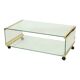 Italian Glass Coffee Table Gallotti & Radice Vintage Design 100cm