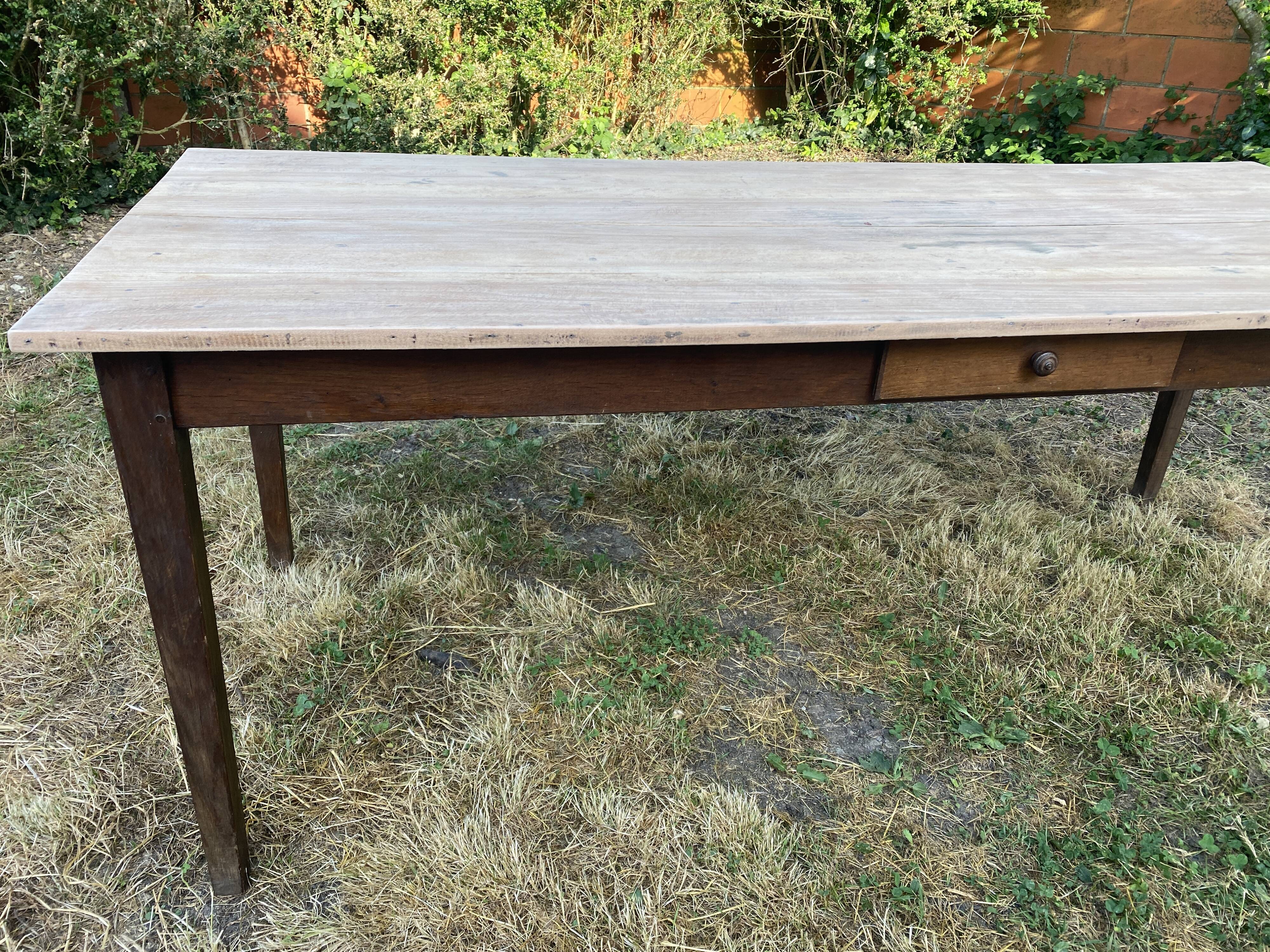 Oak farmhouse table